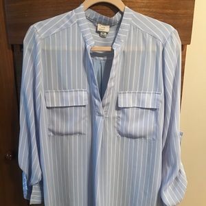 Light blue stripped shirt